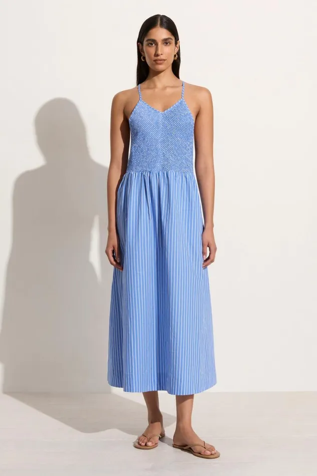 Faithfull The Brand Dresses Camera Midi Dress Baratti Stripe 8211 Final Sale 8211 Women Faithfull The Brand Dresses Camera Midi Dress Baratti Stripe 8211 Final Sale 8211 Women