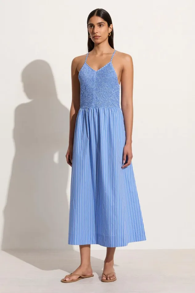 Faithfull The Brand Dresses Camera Midi Dress Baratti Stripe 8211 Final Sale 8211 Women Faithfull The Brand Dresses Camera Midi Dress Baratti Stripe 8211 Final Sale 8211 Women