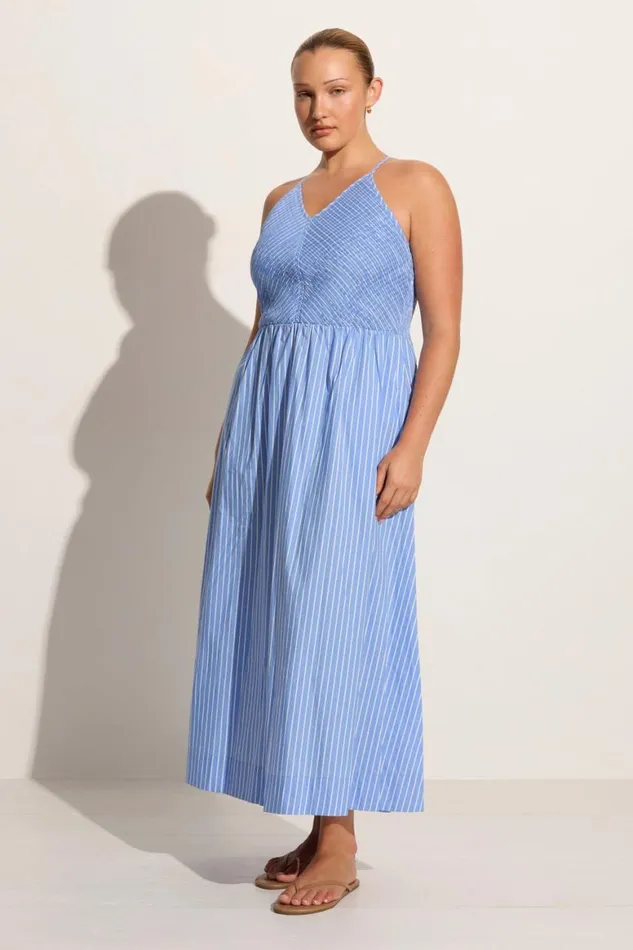 Faithfull The Brand Dresses Camera Midi Dress Baratti Stripe 8211 Final Sale 8211 Women Faithfull The Brand Dresses Camera Midi Dress Baratti Stripe 8211 Final Sale 8211 Women