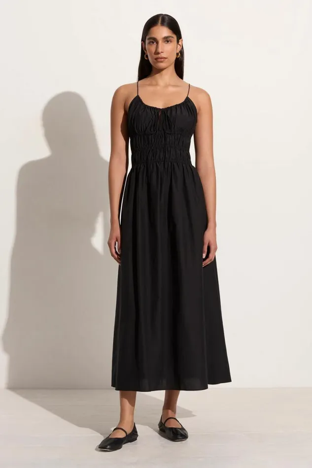 Faithfull The Brand Dresses Carinna Midi Dress Black 8211 Final Sale 8211 Women Faithfull The Brand Dresses Carinna Midi Dress Black 8211 Final Sale 8211 Women