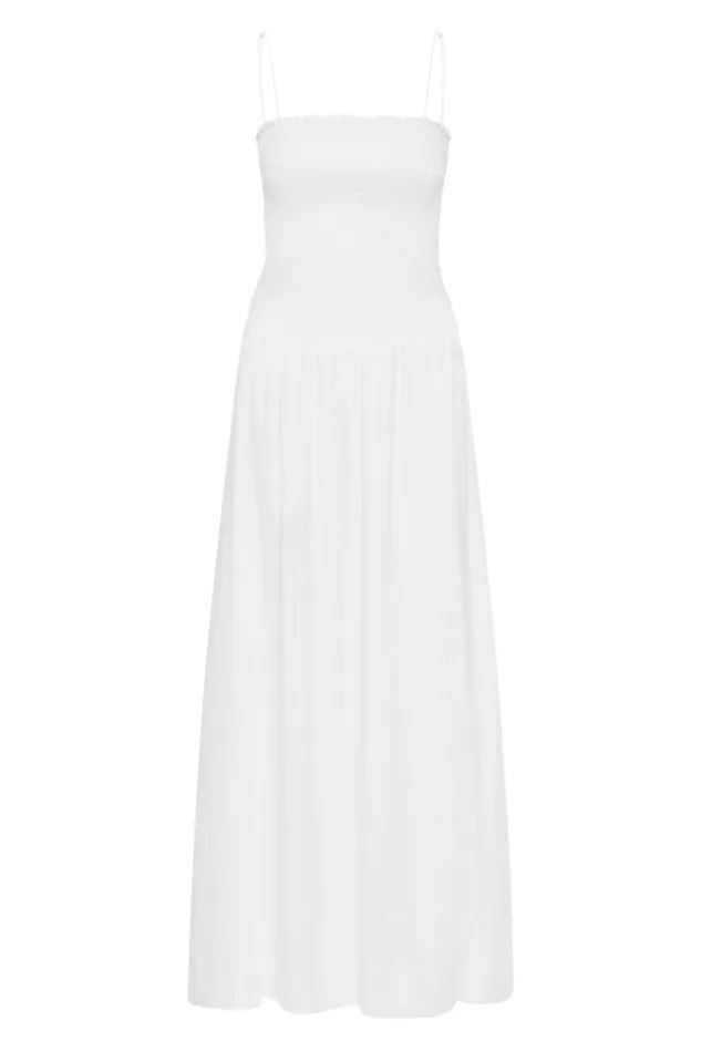 Faithfull The Brand Dresses Geriba Midi Dress White 8211 Women Faithfull The Brand Dresses Geriba Midi Dress White 8211 Women