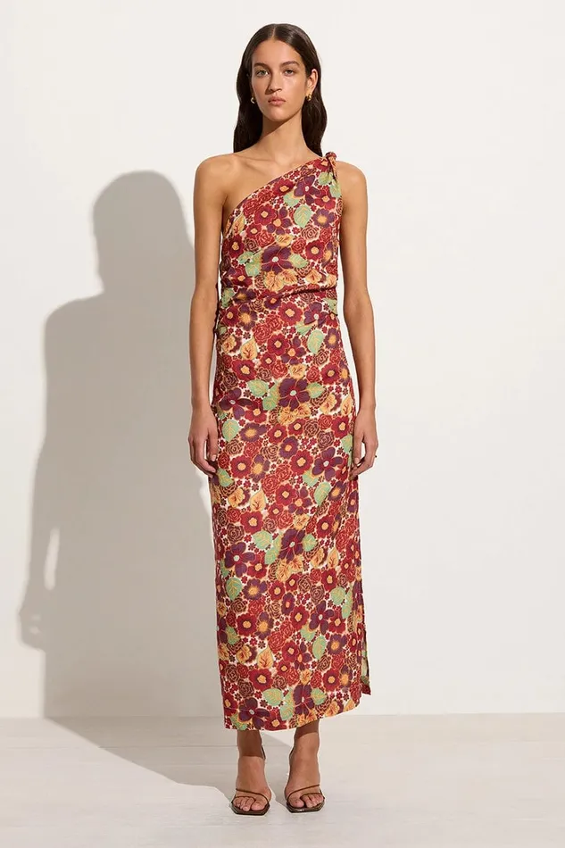 Faithfull The Brand Dresses Jomana Midi Dress La Mira Floral Ruby 8211 Final Sale 8211 Women Faithfull The Brand Dresses Jomana Midi Dress La Mira Floral Ruby 8211 Final Sale 8211 Women
