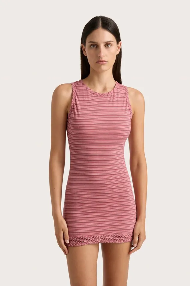 Faithfull The Brand Dresses Maceio Mini Dress Vermillion Stripe 8211 Women Faithfull The Brand Dresses Maceio Mini Dress Vermillion Stripe 8211 Women