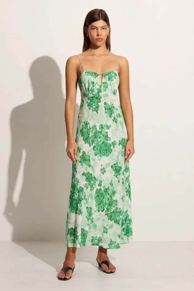 Faithfull The Brand Dresses San Paolo Midi Dress Rosella Floral Green 8211 Women Faithfull The Brand Dresses San Paolo Midi Dress Rosella Floral Green 8211 Women