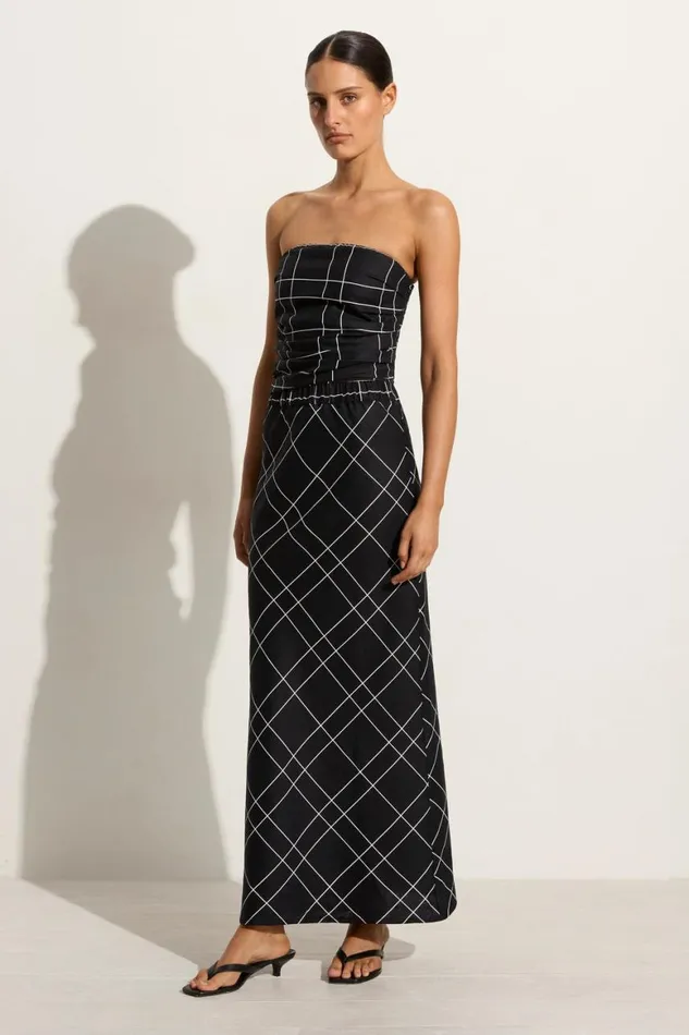 Faithfull The Brand Skirts and Shorts Dalicenca Skirt Letizia Check Black 8211 Final Sale 8211 Women Faithfull The Brand Skirts and Shorts Dalicenca Skirt Letizia Check Black 8211 Final Sale 8211 Women