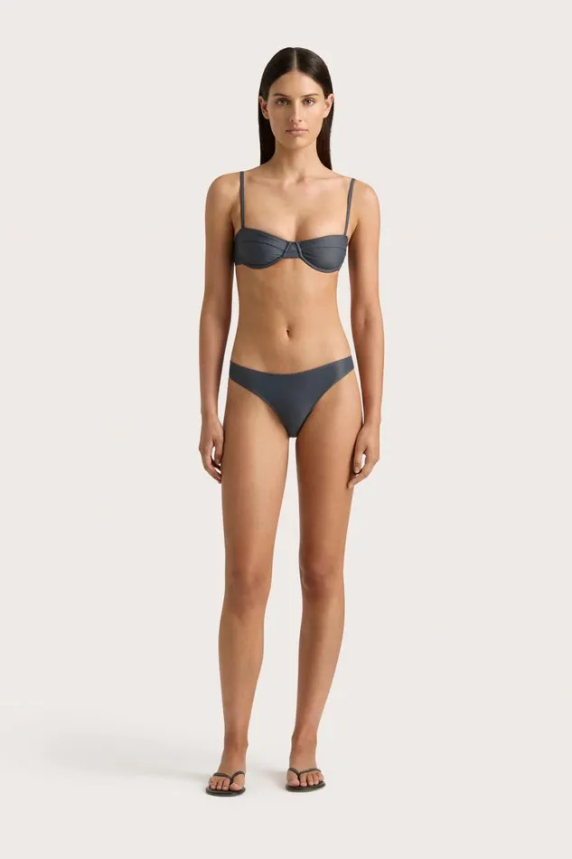 Faithfull The Brand Swim Bebe Bikini Bottom Charred Navy 8211 Women