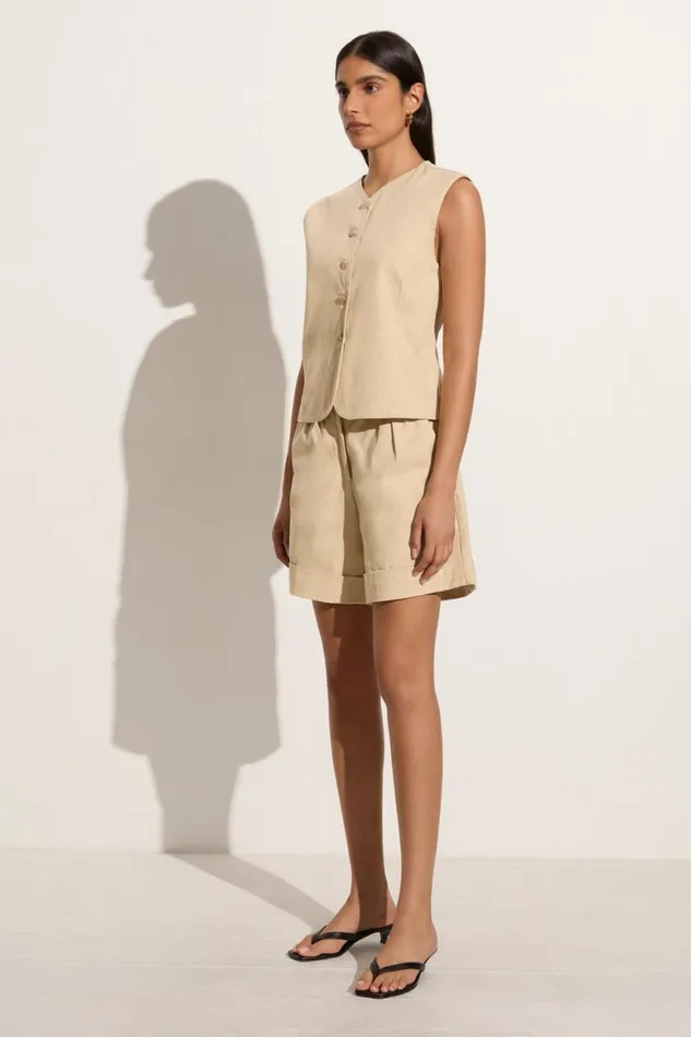 Faithfull The Brand Tops Delfina Vest Bleached Sand 8211 Women Faithfull The Brand Tops Delfina Vest Bleached Sand 8211 Women