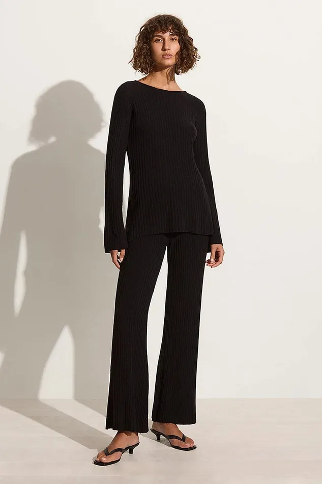 Faithfull The Brand Tops Mitras Tunic Top Black 8211 Final Sale 8211 Women Faithfull The Brand Tops Mitras Tunic Top Black 8211 Final Sale 8211 Women