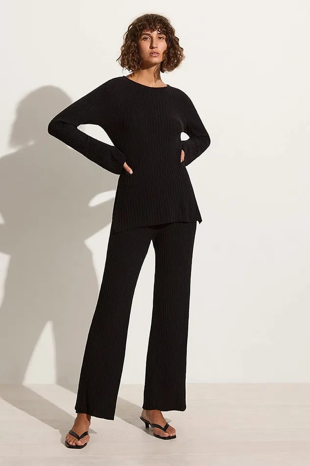 Faithfull The Brand Tops Mitras Tunic Top Black 8211 Final Sale 8211 Women Faithfull The Brand Tops Mitras Tunic Top Black 8211 Final Sale 8211 Women