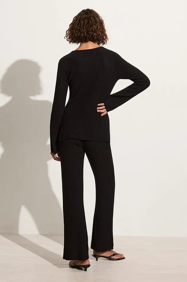 Faithfull The Brand Tops Mitras Tunic Top Black 8211 Final Sale 8211 Women Faithfull The Brand Tops Mitras Tunic Top Black 8211 Final Sale 8211 Women