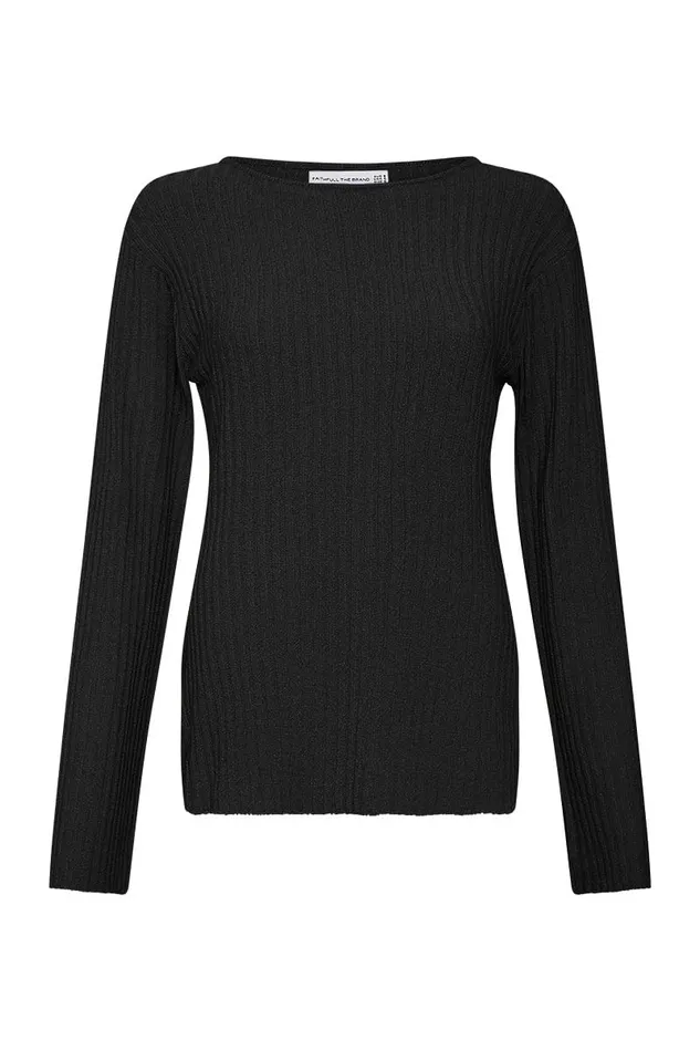 Faithfull The Brand Tops Mitras Tunic Top Black 8211 Final Sale 8211 Women Faithfull The Brand Tops Mitras Tunic Top Black 8211 Final Sale 8211 Women