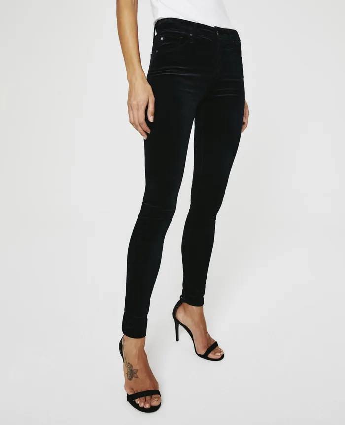 Farrah Skinny Super Black Women AG Jeans Pants