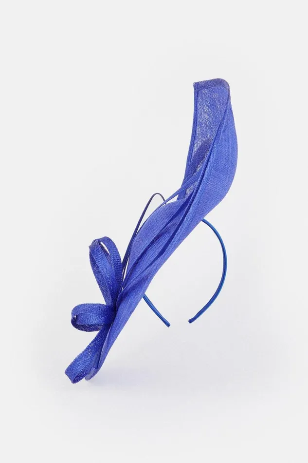 Fascinators Women Karen Millen Large Spiral Detail Fascinator Cobalt