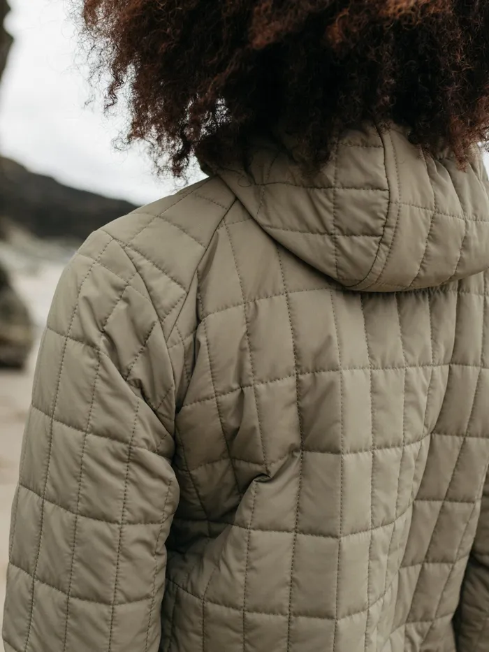 Finisterre Jackets and Coats Women Firecrest Hooded Jacket Willow Green