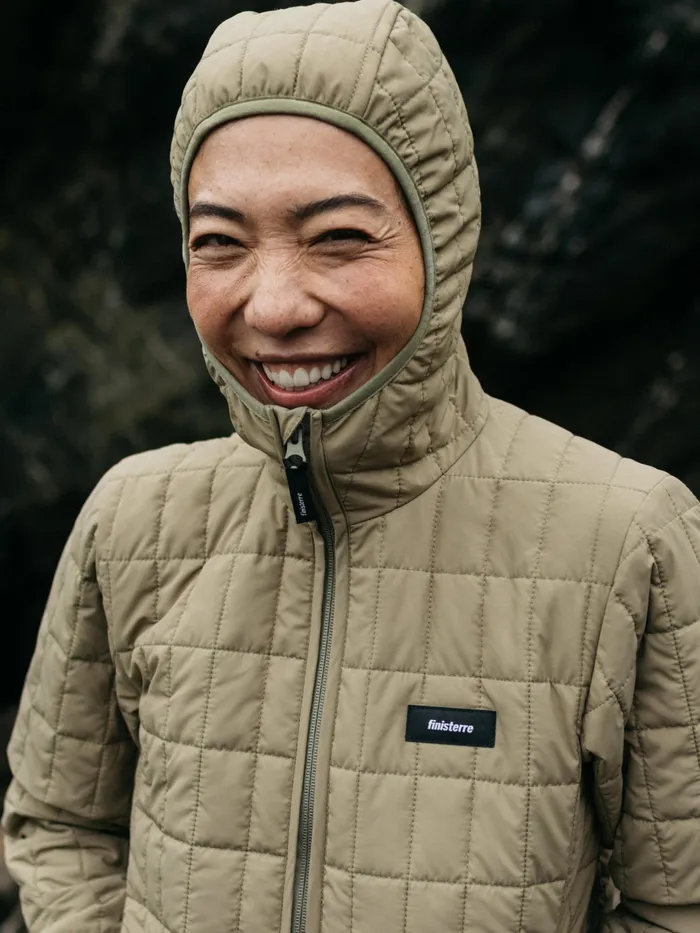 Finisterre Jackets and Coats Women Firecrest Hooded Jacket Willow Green
