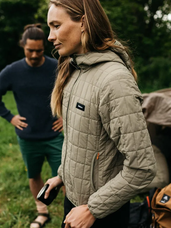 Finisterre Jackets and Coats Women Firecrest Hooded Jacket Willow Green