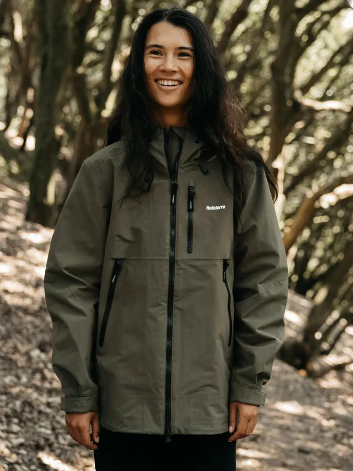 Finisterre Jackets and Coats Women Stormbird Waterproof Jacket Olive