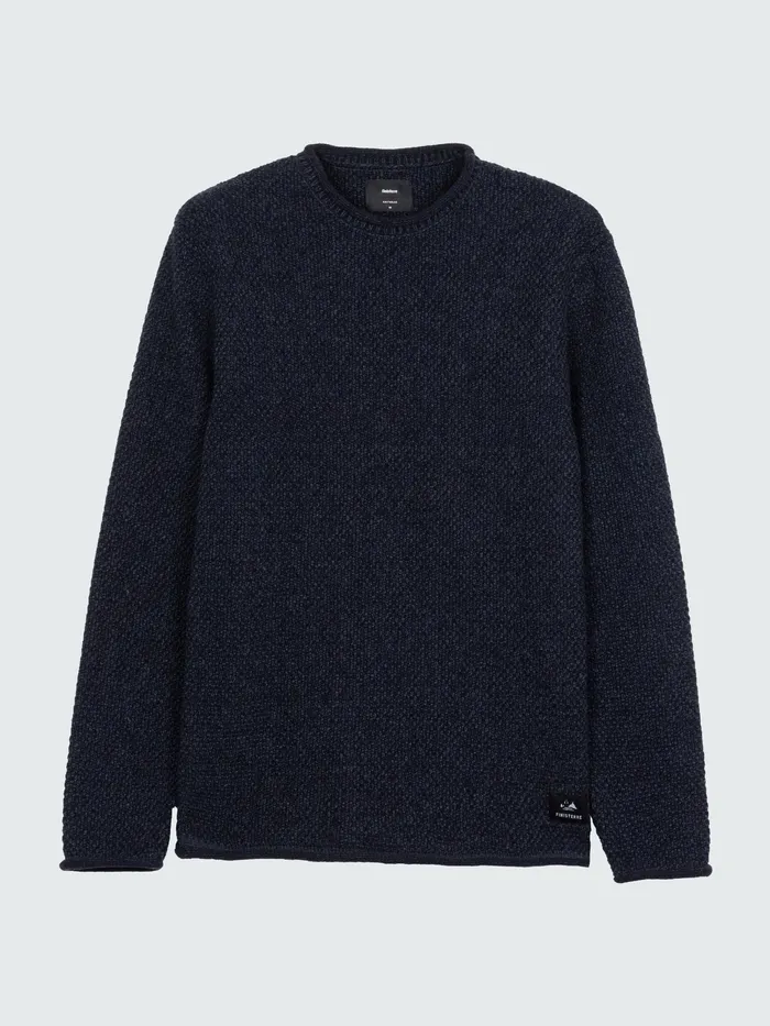 Finisterre Knitwear Men Barents Sweater Indigo