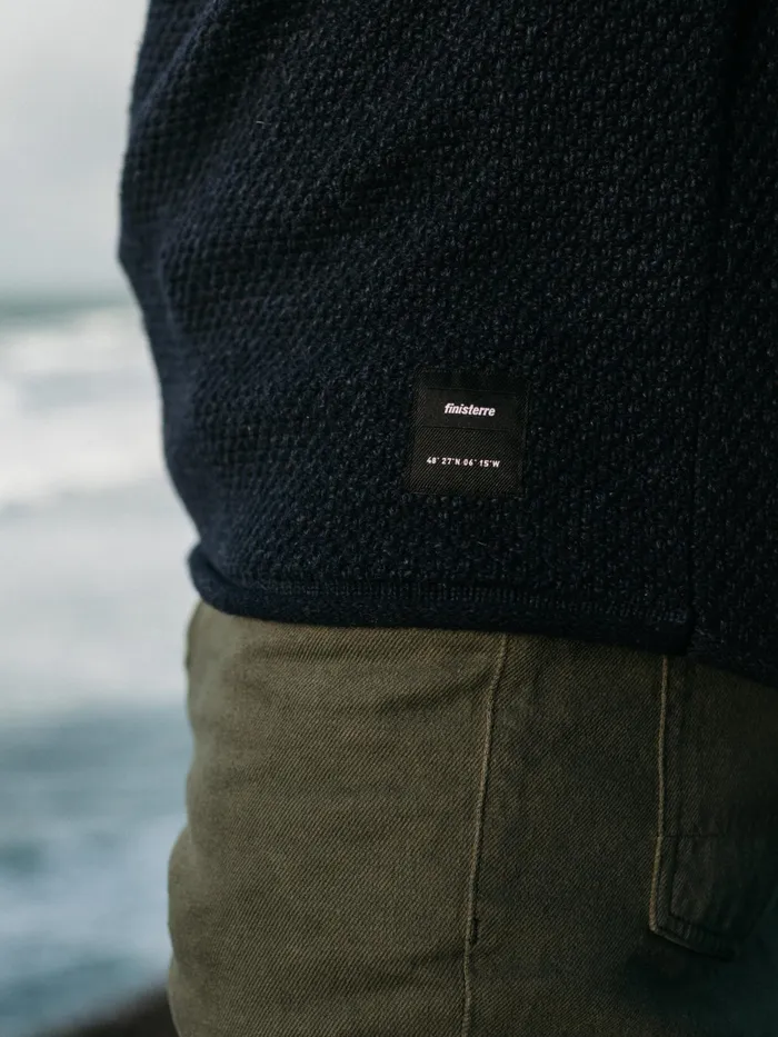 Finisterre Knitwear Men Barents Sweater Indigo