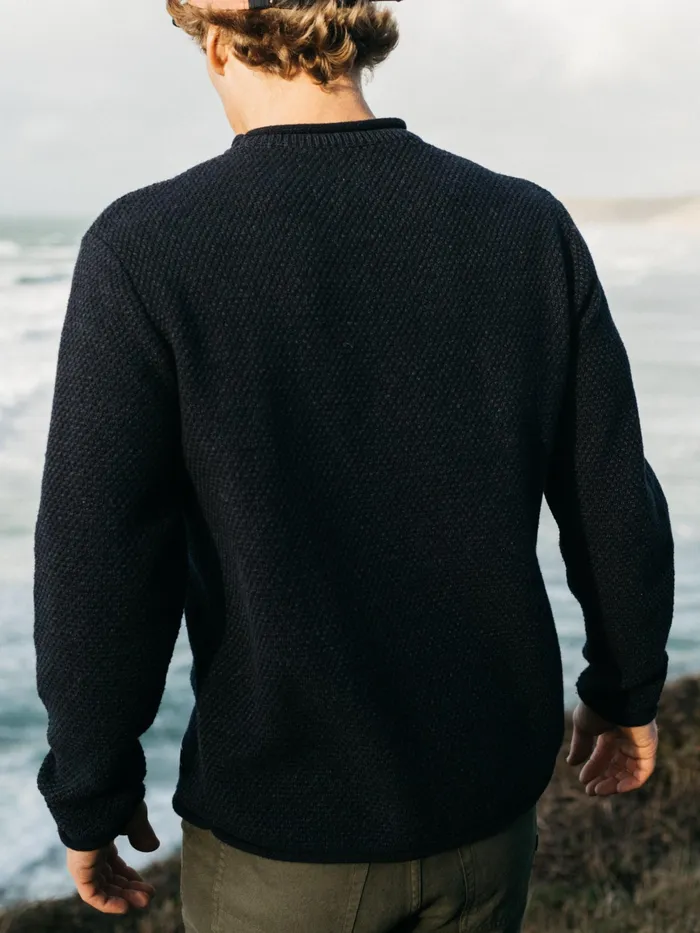 Finisterre Knitwear Men Barents Sweater Indigo