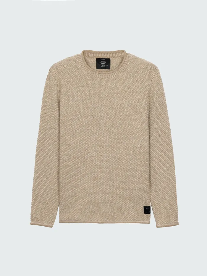 Finisterre Knitwear Men Barents Sweater Oatmeal