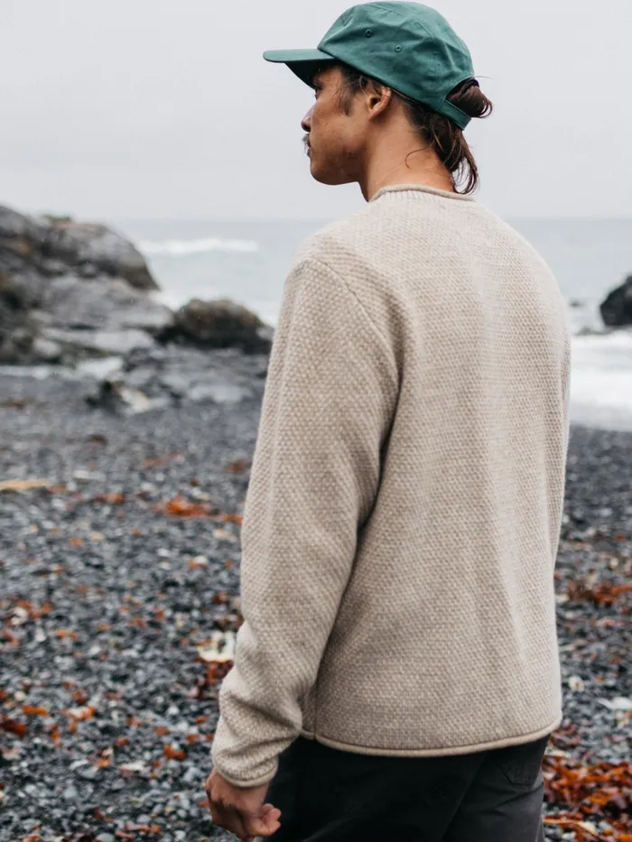 Finisterre Knitwear Men Barents Sweater Oatmeal