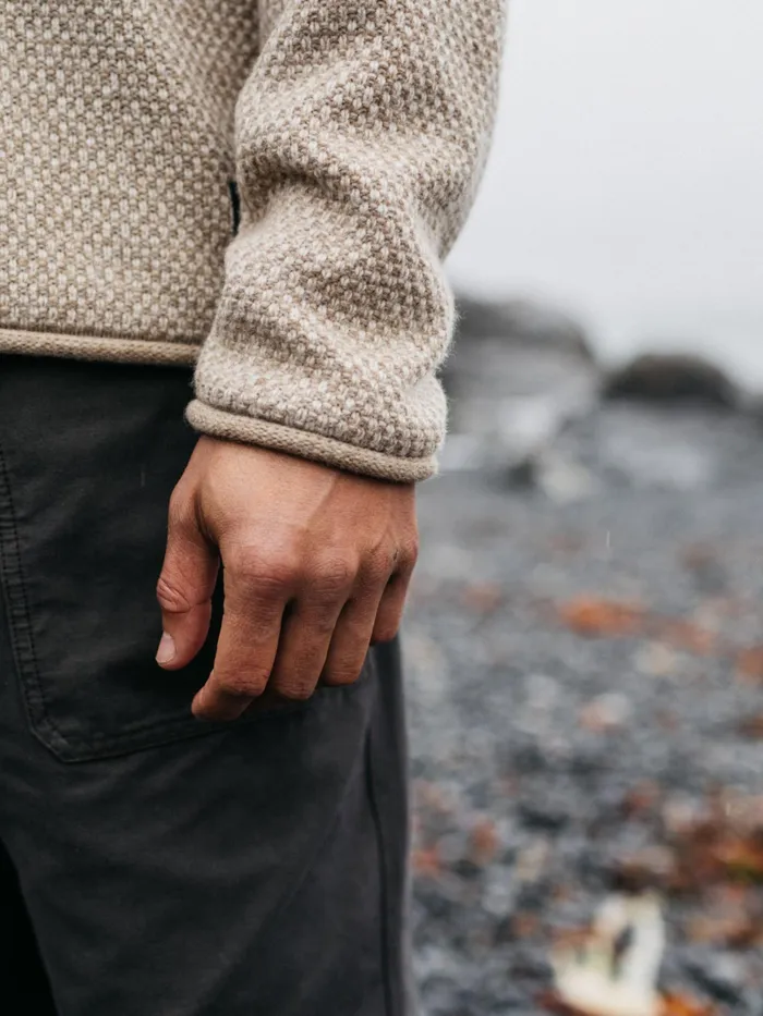 Finisterre Knitwear Men Barents Sweater Oatmeal