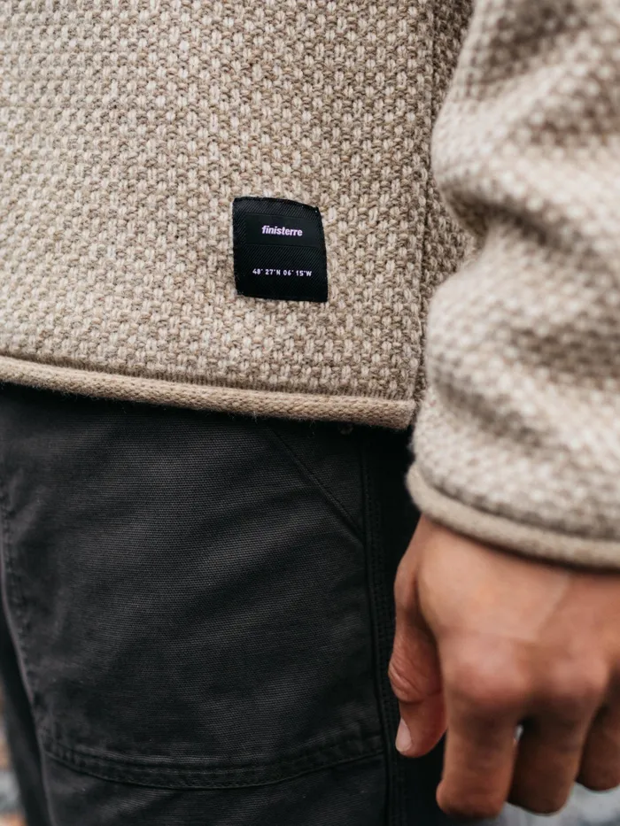 Finisterre Knitwear Men Barents Sweater Oatmeal