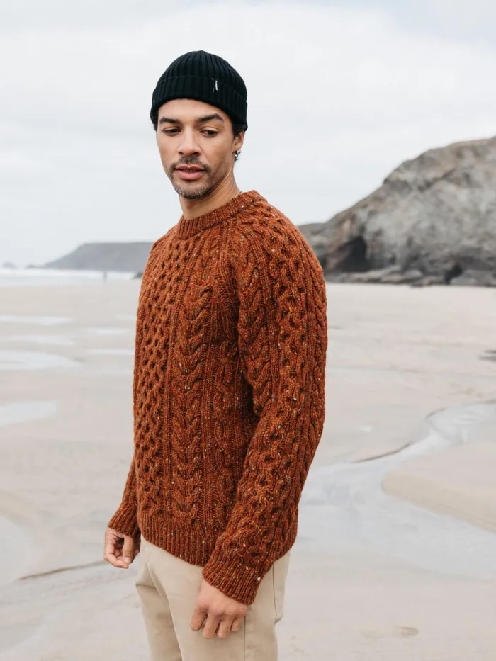 Finisterre Knitwear Men Cabet Sweater Copper