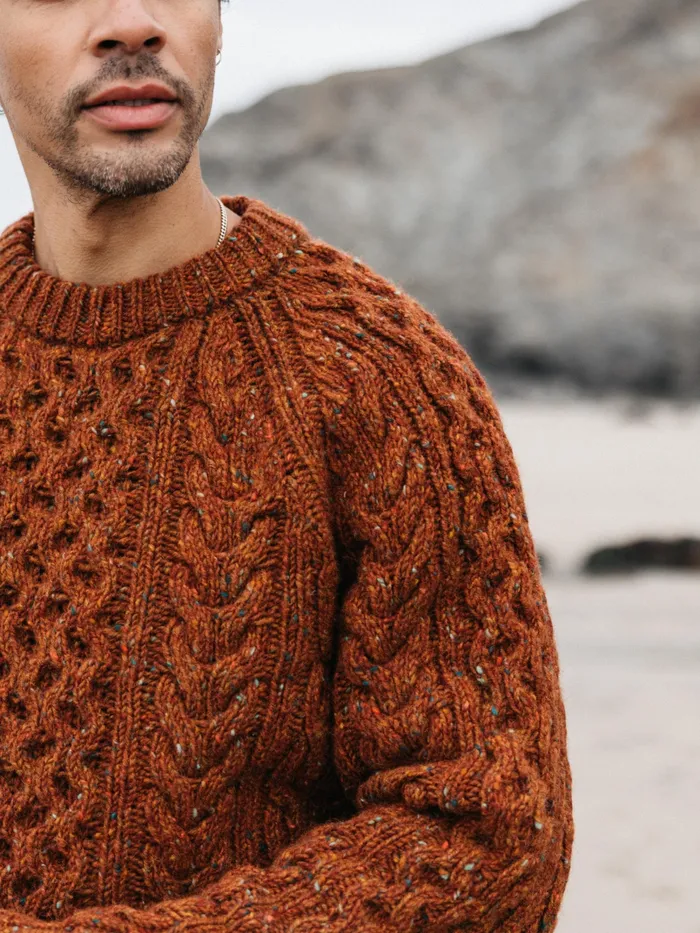 Finisterre Knitwear Men Cabet Sweater Copper