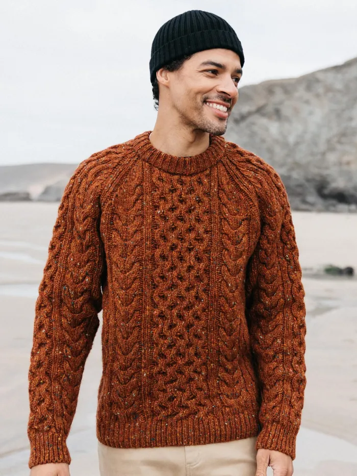 Finisterre Knitwear Men Cabet Sweater Copper