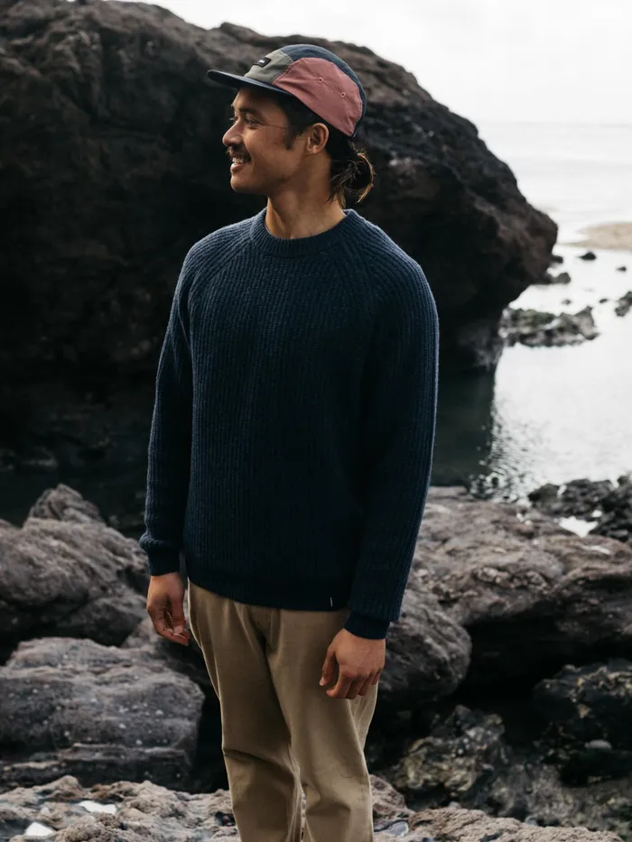 Finisterre Knitwear Men Mora Knit Sweater Navy