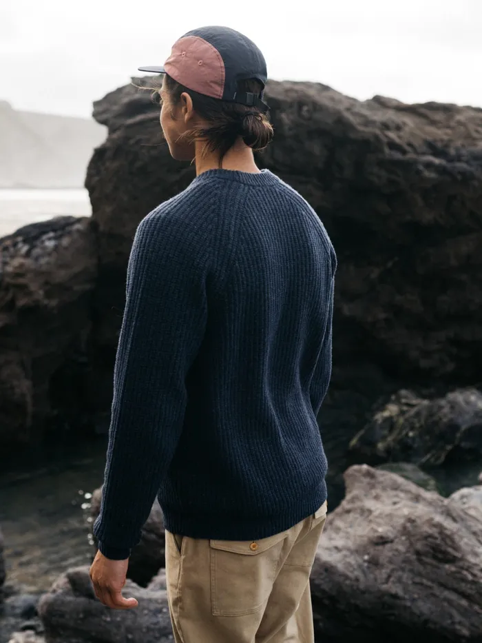 Finisterre Knitwear Men Mora Knit Sweater Navy