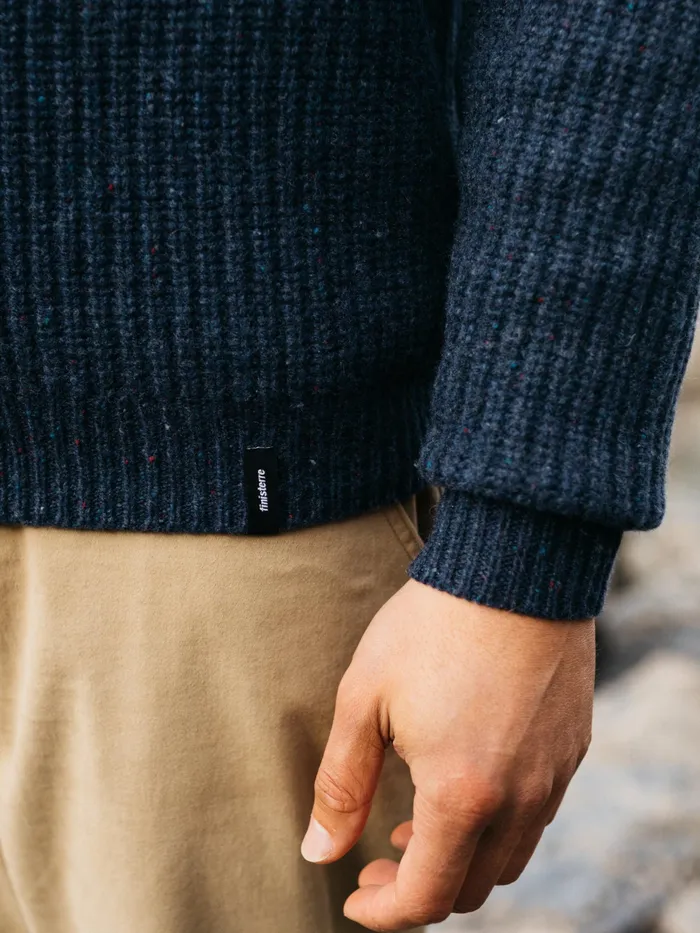 Finisterre Knitwear Men Mora Knit Sweater Navy