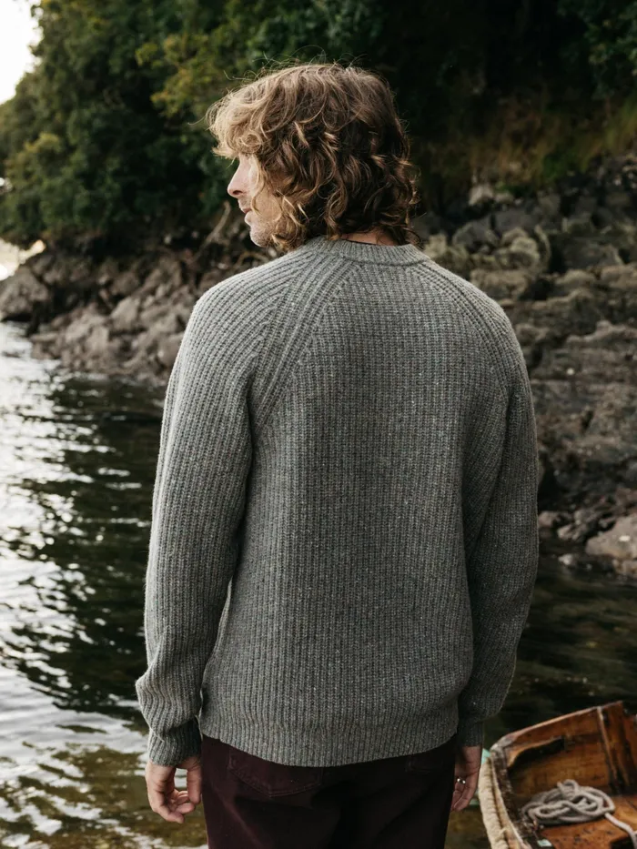 Finisterre Knitwear Men Mora Knit Sweater Wild Sage