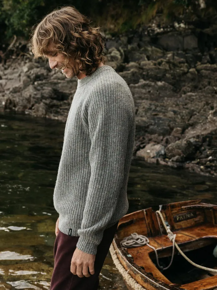 Finisterre Knitwear Men Mora Knit Sweater Wild Sage