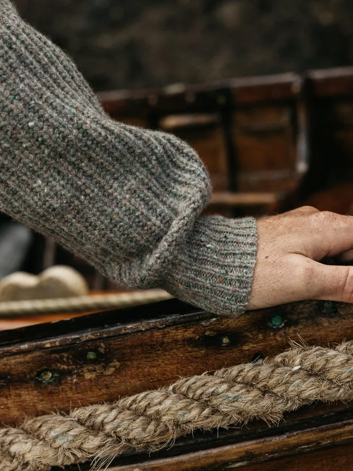 Finisterre Knitwear Men Mora Knit Sweater Wild Sage