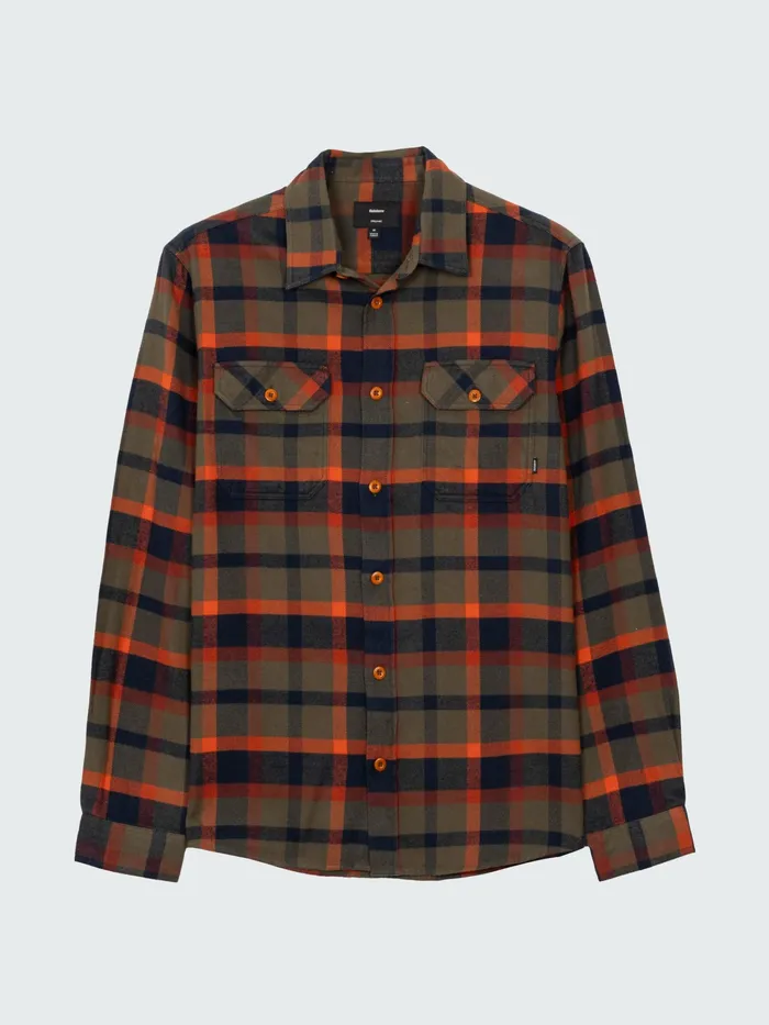 Finisterre Shirts Men Beardsmore Shirt Dark Rosewood Check