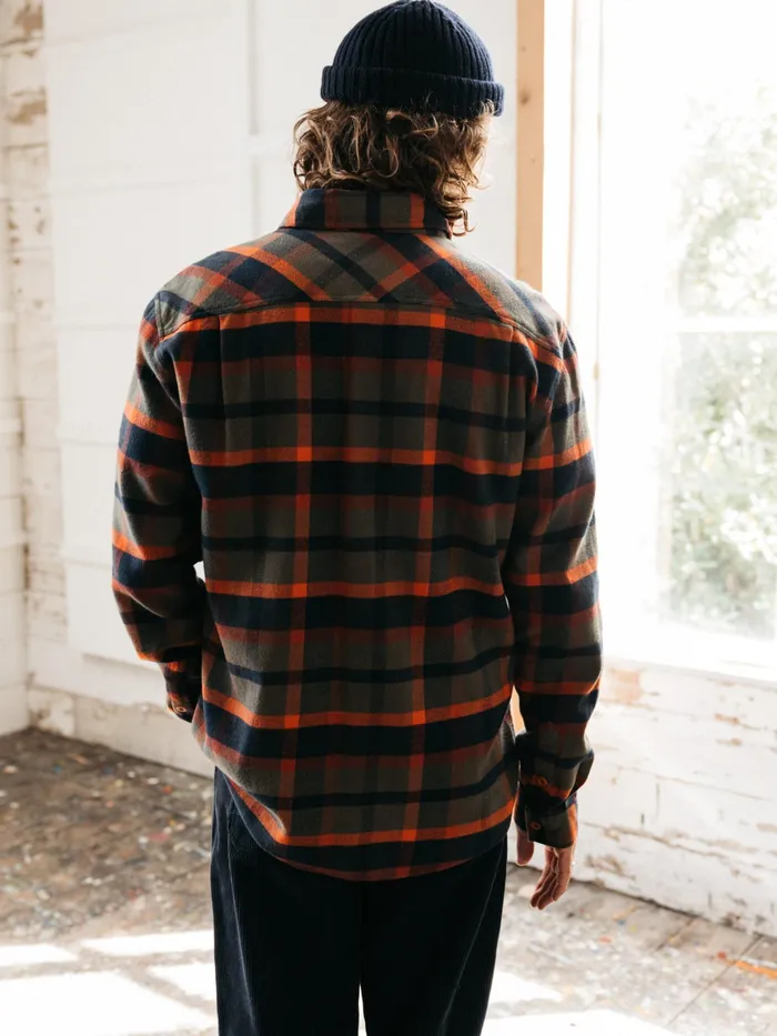 Finisterre Shirts Men Beardsmore Shirt Dark Rosewood Check