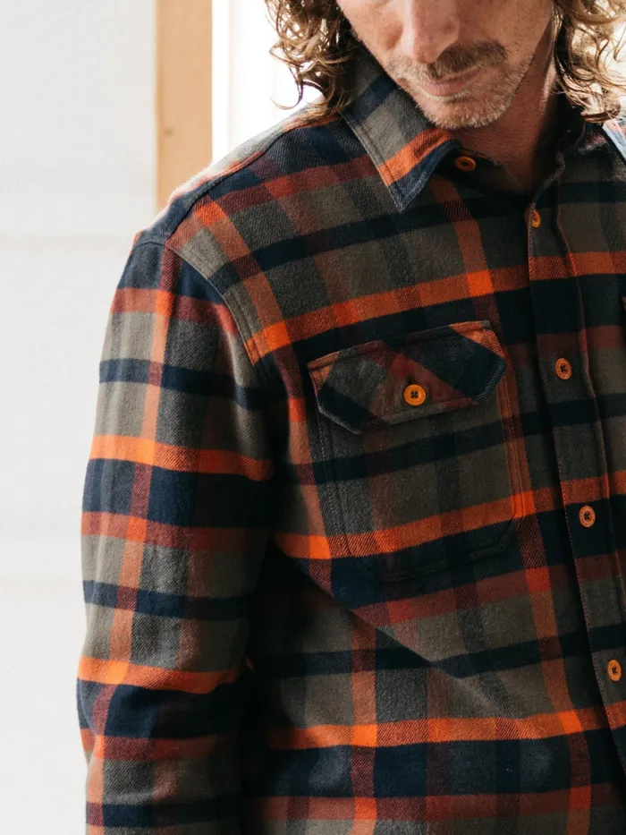 Finisterre Shirts Men Beardsmore Shirt Dark Rosewood Check