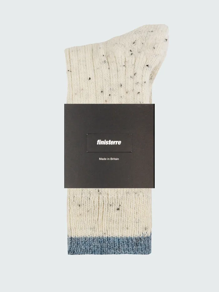 Finisterre Socks MenWomen Bosun Sock Ecrusky Blue