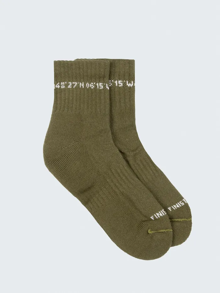 Finisterre Socks MenWomen Rossby Ankle Sports Sock Oliveecru