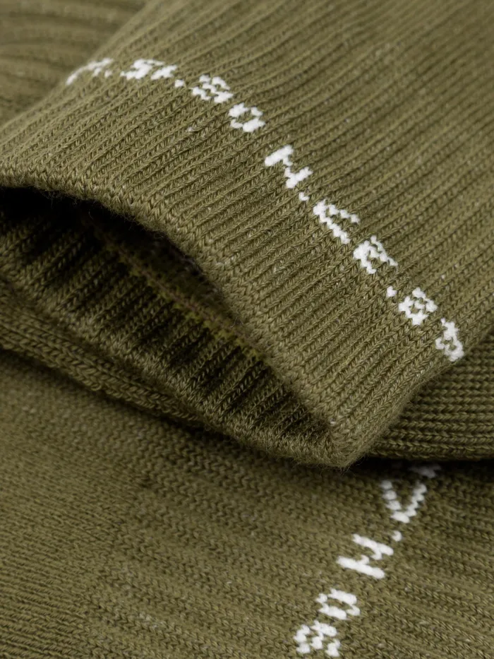 Finisterre Socks MenWomen Rossby Ankle Sports Sock Oliveecru