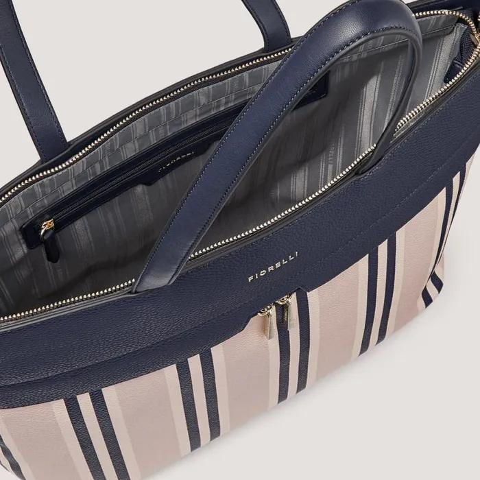 Fiorelli Benny Tote Navy Stripe Backpacks Tote Bags
