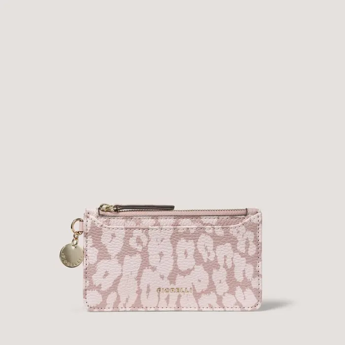 Fiorelli Luna Cc Holder Pink Leopard Purses Cardholders