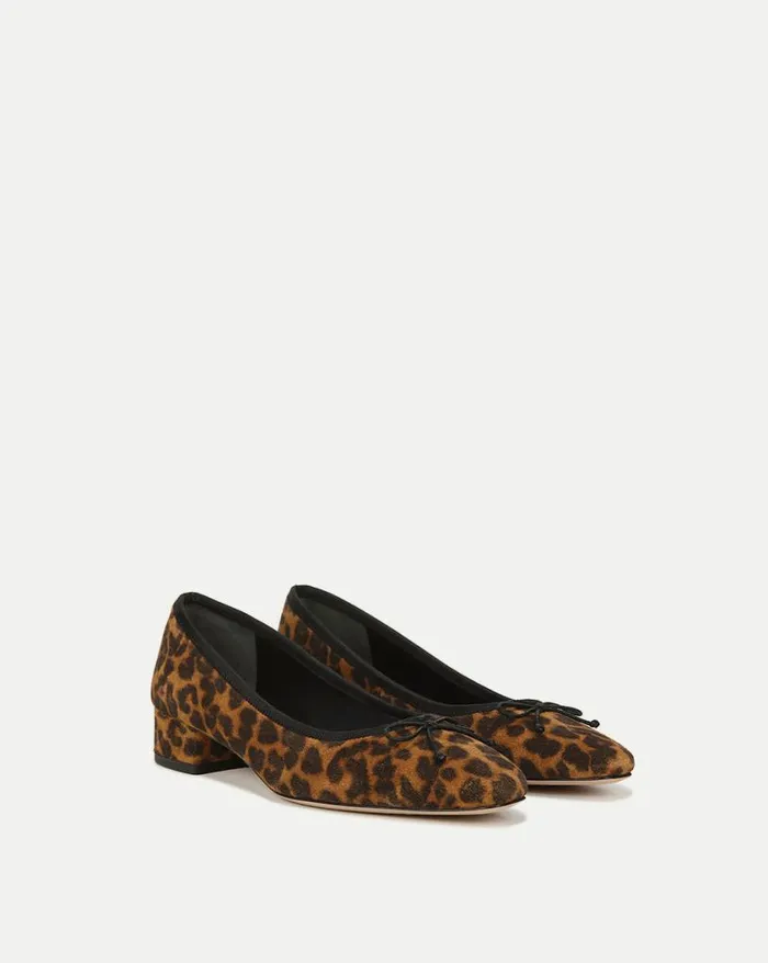 Flats and Loafers Shop Veronica Beard Cecile Leopard Ballet Pump Leopard