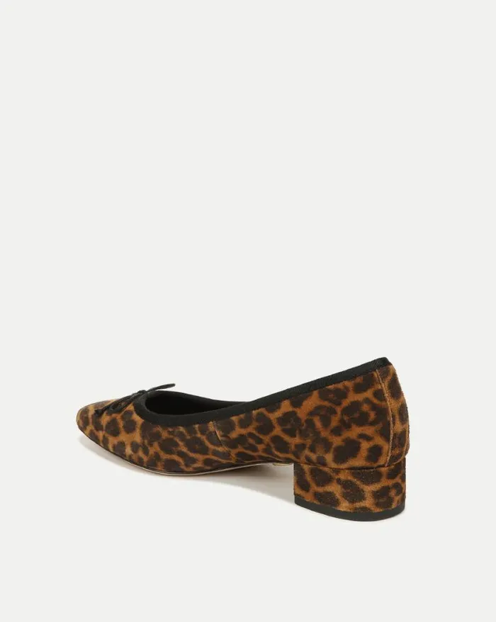 Flats and Loafers Shop Veronica Beard Cecile Leopard Ballet Pump Leopard