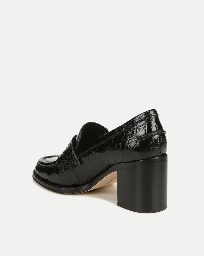 Flats and Loafers Shop Veronica Beard Penny Loafer Heel Black