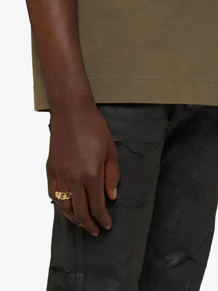 G Chain Ring In Metal Golden Yellow WomenMen Givenchy Jewelry