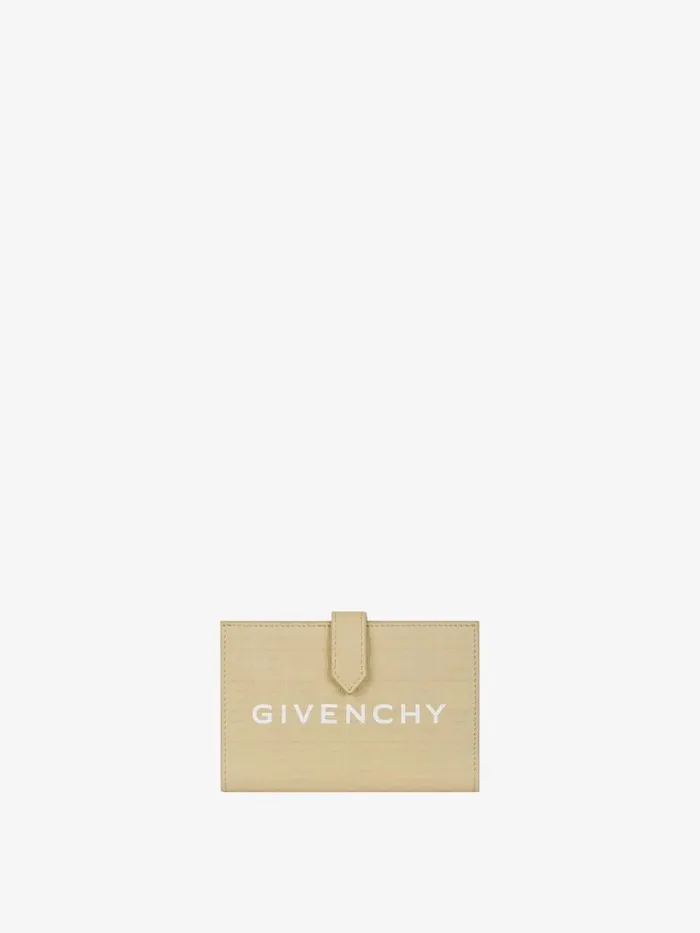 GCut Wallet In 4g Leather Natural Beige Women Givenchy Wallets and Card Holders GCut Wallet In 4g Leather Natural Beige Women Givenchy Wallets and Card Holders